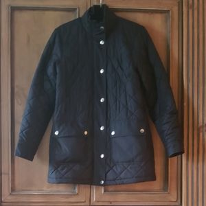 Ralph Lauren Black Women’s Quilted Jacket With Belt S/M
